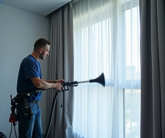 Professional curtain stain removal process equipment Fresho Curtain Cleaning redfern-nsw